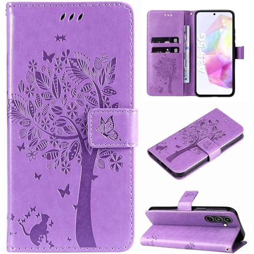 Hancda Hülle für Samsung Galaxy A35 5G Schutzhülle Handyhülle Leder Hülle Klappbar Klapphülle Dünn Silikon Cover mit Kartenfach Magnet Flip Case für Samsung Galaxy A35 5G,Lila Hancda Hülle für Samsung Galaxy A35 5G Schutzhülle Handyhülle Leder Hülle Klappbar Klapphülle Dünn Silikon Cover mit Kartenfach Magnet Flip Case für Samsung Galaxy A35 5G,Lila von Hancda