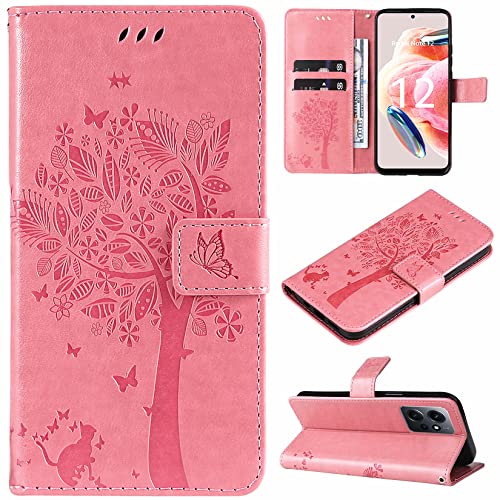 Hancda Hülle für Xiaomi Redmi Note 12 4G, Schutzhülle Handyhülle Leder Hülle Klappbar Flip Case Klapphülle Dünn Silikon Cover mit Motiv Kartenfach Magnet Handytasche für Xiaomi Redmi Note 12 4G,Rosa Hancda Hülle für Xiaomi Redmi Note 12 4G, Schutzhülle Handyhülle Leder Hülle Klappbar Flip Case Klapphülle Dünn Silikon Cover mit Motiv Kartenfach Magnet Handytasche für Xiaomi Redmi Note 12 4G,Rosa von Hancda