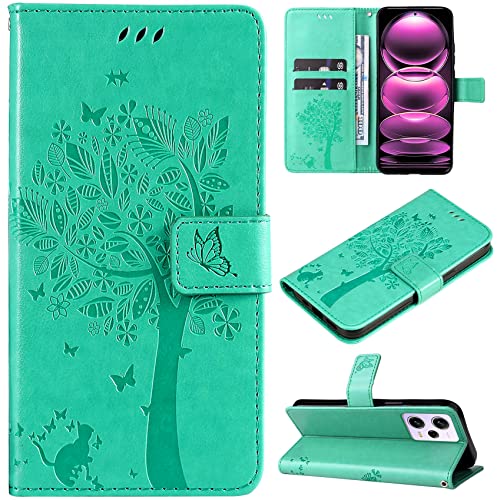 Hancda Hülle für Xiaomi Redmi Note 12 Pro 5G / Xiaomi Poco X5 Pro 5G Schutzhülle Handyhülle Leder Hülle Klappbar Flip Case Klapphülle Dünn Silikon Cover mit Motiv Kartenfach Magnet Handytasche,Grün Hancda Hülle für Xiaomi Redmi Note 12 Pro 5G / Xiaomi Poco X5 Pro 5G Schutzhülle Handyhülle Leder Hülle Klappbar Flip Case Klapphülle Dünn Silikon Cover mit Motiv Kartenfach Magnet Handytasche,Grün von Hancda