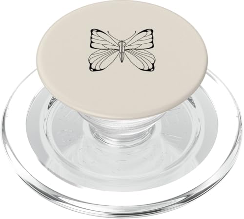 Beige Tan Sand Schmetterling handgezeichnet Schmetterling Boho PopSockets PopGrip für MagSafe Beige Tan Sand Schmetterling handgezeichnet Schmetterling Boho PopSockets PopGrip für MagSafe von Hand Drawn Botanical Boho Design