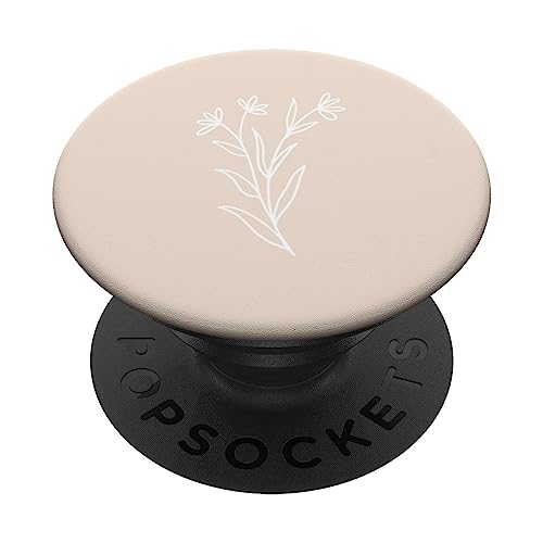 Hand Drawn Botanical Boho Design Vanille / Creme / Beige botanische Blütenblätter Boho PopSockets mit austauschbarem PopGrip, Schwarz, 260027 Hand Drawn Botanical Boho Design Vanille / Creme / Beige botanische Blütenblätter Boho PopSockets mit austauschbarem PopGrip, Schwarz, 260027 von Hand Drawn Botanical Boho Design