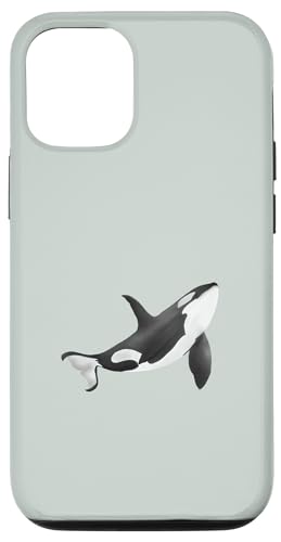 Hülle für iPhone 12/12 Pro Orcas Rescue Orca Meerestier Wal Ozean von Hand Drawn Digital Art