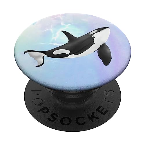 PopSockets Orcas Rescue Orca Meerestier Wal Ozean PopGrip Schwarz PopSockets Orcas Rescue Orca Meerestier Wal Ozean PopGrip Schwarz von Hand Drawn Digital Art