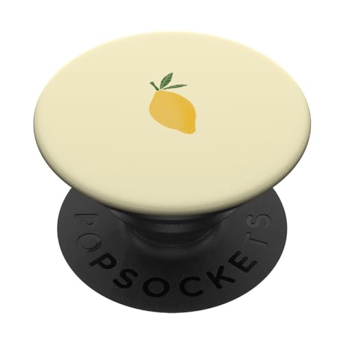 PopSockets Tropische Zitronenfrucht Zitronen Sommer Tropische Früchte PopSocket Klebender PopGrip - Black, Yellow PopSockets Tropische Zitronenfrucht Zitronen Sommer Tropische Früchte PopSocket Klebender PopGrip - Black, Yellow von Hand Drawn Digital Art