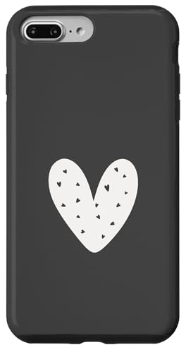 Anthrazit Herz Süß Liebe Herz Feminin Hülle für iPhone 7 Plus/8 Plus Anthrazit Herz Süß Liebe Herz Feminin Hülle für iPhone 7 Plus/8 Plus von Hand Drawn Heart Design