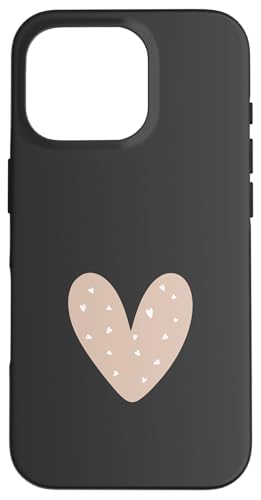 Beige / Sand / Tan Heart Cute Love Heart Feminin Hülle für iPhone 16 Pro Beige / Sand / Tan Heart Cute Love Heart Feminin Hülle für iPhone 16 Pro von Hand Drawn Heart Design