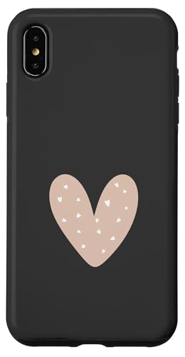 Beige / Sand / Tan Heart Cute Love Heart Feminin Hülle für iPhone XS Max Beige / Sand / Tan Heart Cute Love Heart Feminin Hülle für iPhone XS Max von Hand Drawn Heart Design
