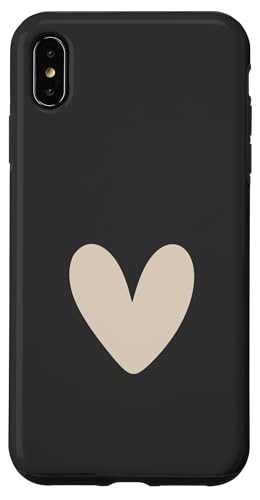 Beige / Sand / Tan Heart Cute Love Heart Feminin Hülle für iPhone XS Max Beige / Sand / Tan Heart Cute Love Heart Feminin Hülle für iPhone XS Max von Hand Drawn Heart Design