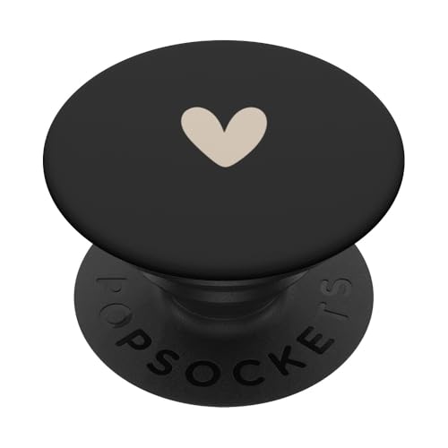 Beige / Sand / Tan Heart Cute Love Heart Feminin PopSockets Klebender PopGrip Beige / Sand / Tan Heart Cute Love Heart Feminin PopSockets Klebender PopGrip von Hand Drawn Heart Design