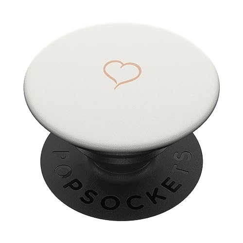 Creme/Beige/Sand Handgezeichnetes Herz Minimalistische Liebe PopSockets Klebender PopGrip Creme/Beige/Sand Handgezeichnetes Herz Minimalistische Liebe PopSockets Klebender PopGrip von Hand Drawn Heart Design