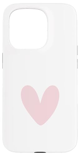 Helles Rosenherz, süßes Liebesherz, feminin Hülle für iPhone 15 Pro Helles Rosenherz, süßes Liebesherz, feminin Hülle für iPhone 15 Pro von Hand Drawn Heart Design