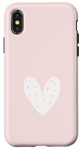 Helles Rosenherz, süßes Liebesherz, feminin Hülle für iPhone X/XS Helles Rosenherz, süßes Liebesherz, feminin Hülle für iPhone X/XS von Hand Drawn Heart Design