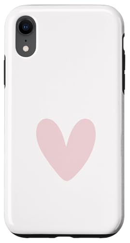 Helles Rosenherz, süßes Liebesherz, feminin Hülle für iPhone XR von Hand Drawn Heart Design