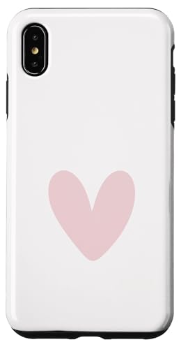 Helles Rosenherz, süßes Liebesherz, feminin Hülle für iPhone XS Max von Hand Drawn Heart Design