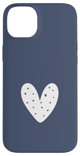 Marineblaues Herz, süßes Liebesherz, feminin Hülle für iPhone 14 Plus Marineblaues Herz, süßes Liebesherz, feminin Hülle für iPhone 14 Plus von Hand Drawn Heart Design