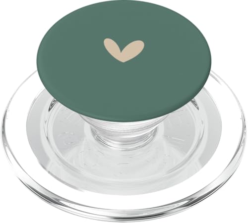 Minimalistisches Herz Liebe Romantisch PopSockets PopGrip für MagSafe von Hand Drawn Heart Design