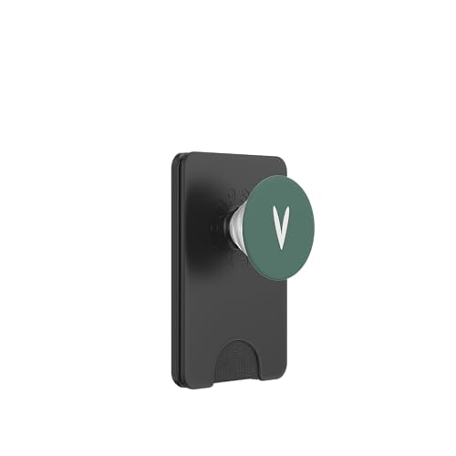 Minimalistisches Herz-Symbol auf Salbeigrün PopSockets PopWallet für MagSafe von Hand Drawn Heart Design
