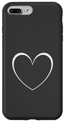 Niedliches Herz Minimalistisches Herz Liebe für Mädchen Hülle für iPhone 7 Plus/8 Plus Niedliches Herz Minimalistisches Herz Liebe für Mädchen Hülle für iPhone 7 Plus/8 Plus von Hand Drawn Heart Design