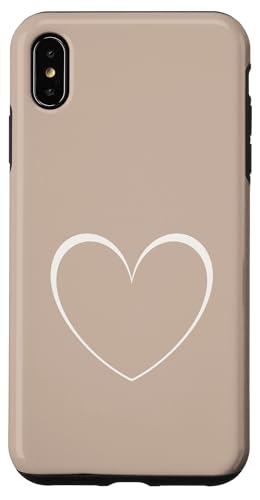 Niedliches Herz Minimalistisches Herz Liebe für Mädchen Hülle für iPhone XS Max Niedliches Herz Minimalistisches Herz Liebe für Mädchen Hülle für iPhone XS Max von Hand Drawn Heart Design