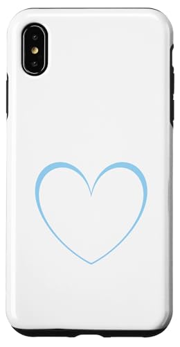 Niedliches Herz Minimalistisches Herz Liebe für Mädchen Hülle für iPhone XS Max Niedliches Herz Minimalistisches Herz Liebe für Mädchen Hülle für iPhone XS Max von Hand Drawn Heart Design