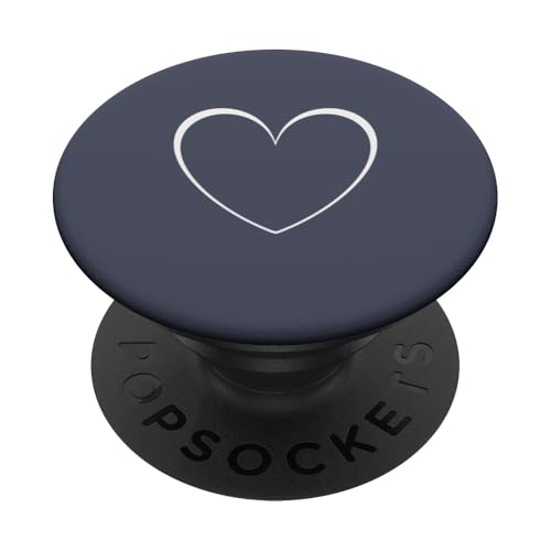 Niedliches Herz Minimalistisches Herz Liebe für Mädchen PopSockets Klebender PopGrip Niedliches Herz Minimalistisches Herz Liebe für Mädchen PopSockets Klebender PopGrip von Hand Drawn Heart Design