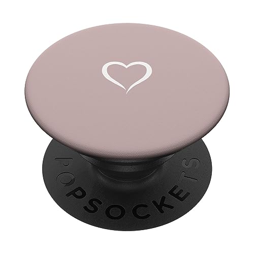 Pink Sand / Pastell Pink Hand Drawn Heart Love Minimalist PopSockets Klebender PopGrip Pink Sand / Pastell Pink Hand Drawn Heart Love Minimalist PopSockets Klebender PopGrip von Hand Drawn Heart Design