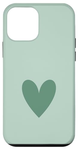Salbeigrün Herz Minimalistisch Herz Liebe Hülle für iPhone 12 mini Salbeigrün Herz Minimalistisch Herz Liebe Hülle für iPhone 12 mini von Hand Drawn Heart Design