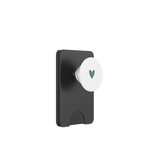 Salbeigrün Herz Minimalistisch Herz Liebe PopSockets PopWallet für MagSafe Salbeigrün Herz Minimalistisch Herz Liebe PopSockets PopWallet für MagSafe von Hand Drawn Heart Design