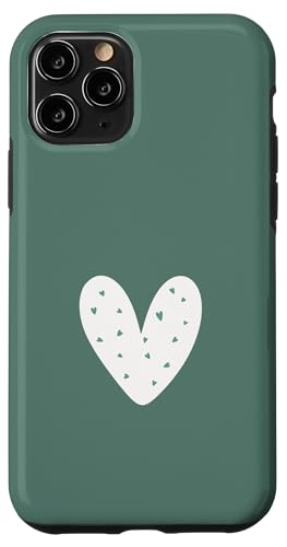 Salbeigrünes Herz Süßes Liebesherz Feminin Hülle für iPhone 11 Pro Salbeigrünes Herz Süßes Liebesherz Feminin Hülle für iPhone 11 Pro von Hand Drawn Heart Design