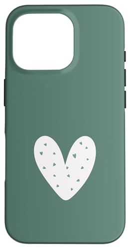 Salbeigrünes Herz Süßes Liebesherz Feminin Hülle für iPhone 16 Pro Salbeigrünes Herz Süßes Liebesherz Feminin Hülle für iPhone 16 Pro von Hand Drawn Heart Design