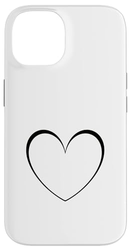 Schwarzes süßes Herz Minimalistisches Herz Liebe Hülle für iPhone 14 Schwarzes süßes Herz Minimalistisches Herz Liebe Hülle für iPhone 14 von Hand Drawn Heart Design