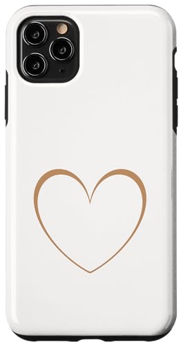 Süßes Herz, minimalistisches Herz, Liebe, Beige/Sand/Hellbraun Hülle für iPhone 11 Pro Max Süßes Herz, minimalistisches Herz, Liebe, Beige/Sand/Hellbraun Hülle für iPhone 11 Pro Max von Hand Drawn Heart Design