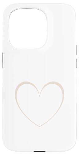 Süßes Herz, minimalistisches Herz, Liebe, Beige/Sand/Hellbraun Hülle für iPhone 15 Pro Süßes Herz, minimalistisches Herz, Liebe, Beige/Sand/Hellbraun Hülle für iPhone 15 Pro von Hand Drawn Heart Design