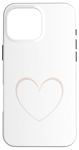 Süßes Herz, minimalistisches Herz, Liebe, Beige/Sand/Hellbraun Hülle für iPhone 16 Pro Max Süßes Herz, minimalistisches Herz, Liebe, Beige/Sand/Hellbraun Hülle für iPhone 16 Pro Max von Hand Drawn Heart Design