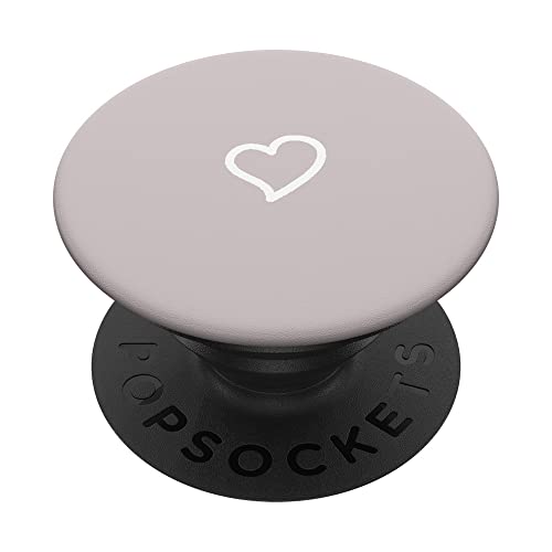 Minimalistisches Herz in Lavendelgrau PopSockets mit austauschbarem PopGrip Minimalistisches Herz in Lavendelgrau PopSockets mit austauschbarem PopGrip von Hand Drawn Heart Designs By AJC