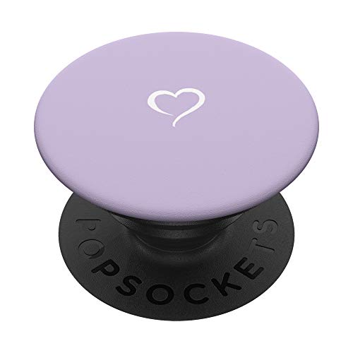 Handgezeichnetes Herz, hellviolett, minimalistische Liebe. PopSockets mit austauschbarem PopGrip Handgezeichnetes Herz, hellviolett, minimalistische Liebe. PopSockets mit austauschbarem PopGrip von Hand Drawn Heart by AJC