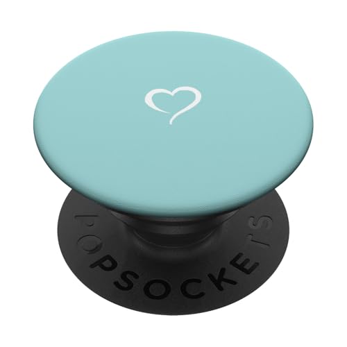 Hand Drawn Heart by AJC - Minimalistische Liebe - PopSockets Klebender PopGrip - Handyhalterung - Turquoise Hand Drawn Heart by AJC - Minimalistische Liebe - PopSockets Klebender PopGrip - Handyhalterung - Turquoise von Hand Drawn Heart by AJC