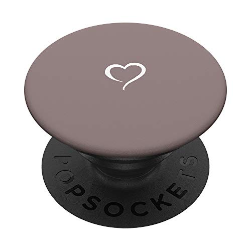 Neutrales, handgezeichnetes Herz, minimalistische Liebe PopSockets mit austauschbarem PopGrip von Hand Drawn Heart by AJC