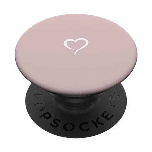 PopSockets Pop Grip:Rosa Sand handgezeichnetes Herz Minimalistische Liebe PopSockets mit austauschbarem PopGrip PopSockets Pop Grip:Rosa Sand handgezeichnetes Herz Minimalistische Liebe PopSockets mit austauschbarem PopGrip von Hand Drawn Heart by AJC