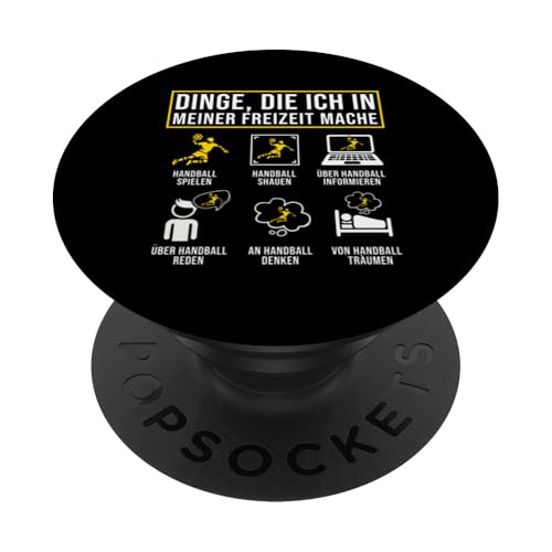 Dinge Die Ich In Meiner Freizeit Mache Handball Spieler PopSockets Klebender PopGrip Dinge Die Ich In Meiner Freizeit Mache Handball Spieler PopSockets Klebender PopGrip von Handball Team Handballer Sport Handball Fans