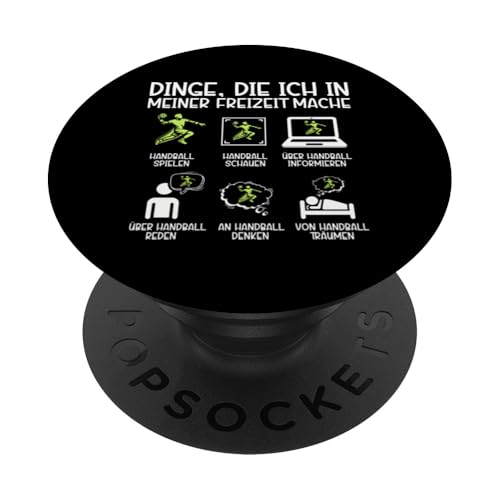 Dinge Die Ich In Meiner Freizeit Mache Handball Spieler PopSockets Klebender PopGrip Dinge Die Ich In Meiner Freizeit Mache Handball Spieler PopSockets Klebender PopGrip von Handball Team Handballer Sport Handball Fans