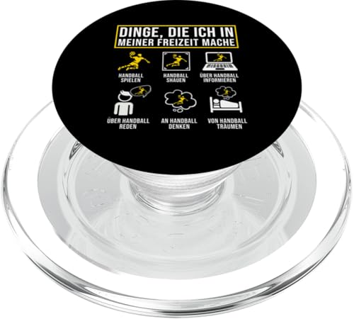 Dinge Die Ich In Meiner Freizeit Mache Handball Spieler PopSockets PopGrip für MagSafe Dinge Die Ich In Meiner Freizeit Mache Handball Spieler PopSockets PopGrip für MagSafe von Handball Team Handballer Sport Handball Fans