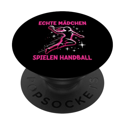 Echte Mädchen Spielen Handball Handballer Handball Spieler PopSockets Klebender PopGrip Echte Mädchen Spielen Handball Handballer Handball Spieler PopSockets Klebender PopGrip von Handball Team Handballer Sport Handball Fans