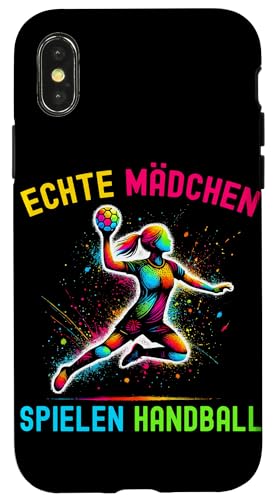 Echte Mädchen Spielen Handball Spieler Handballer Sport Hülle für iPhone X/XS Echte Mädchen Spielen Handball Spieler Handballer Sport Hülle für iPhone X/XS von Handball Team Handballer Sport Handball Fans