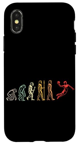Evolution Handball Spieler Handball Liebhaber Sport Handball Hülle für iPhone X/XS Evolution Handball Spieler Handball Liebhaber Sport Handball Hülle für iPhone X/XS von Handball Team Handballer Sport Handball Fans
