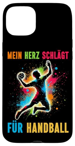 Mein Herz Schlägt Für Handball Handball Spieler Sport Hülle für iPhone 15 Plus Mein Herz Schlägt Für Handball Handball Spieler Sport Hülle für iPhone 15 Plus von Handball Team Handballer Sport Handball Fans