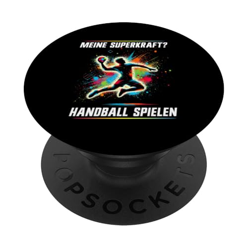 Meine Superkraft Handball Spielen Handball Spieler Sport PopSockets Klebender PopGrip Meine Superkraft Handball Spielen Handball Spieler Sport PopSockets Klebender PopGrip von Handball Team Handballer Sport Handball Fans
