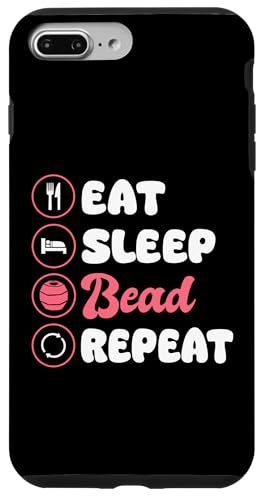 Eat Sleep Bead Repeat Beading Handmade Jewelry Hülle für iPhone 7 Plus/8 Plus Eat Sleep Bead Repeat Beading Handmade Jewelry Hülle für iPhone 7 Plus/8 Plus von Handgemachter Schmuck Design Perlen Kunst