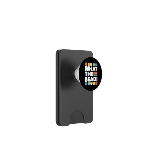 What The Bead Beading Handmade Jewelry PopSockets PopWallet für MagSafe What The Bead Beading Handmade Jewelry PopSockets PopWallet für MagSafe von Handgemachter Schmuck Design Perlen Kunst
