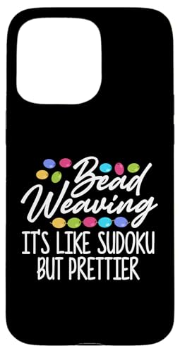 Bead Weaving Like Sudoku But Prettier Beading Beader Jewelry Hülle für iPhone 15 Pro Max Bead Weaving Like Sudoku But Prettier Beading Beader Jewelry Hülle für iPhone 15 Pro Max von Handgemachter Schmuck Perlen Designs Kunst